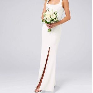 White long dress. Rehearsal. Wedding. Prom. NWOT